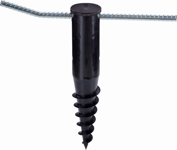 Screw-in holder for LEIFHEIT garden rotary dryer