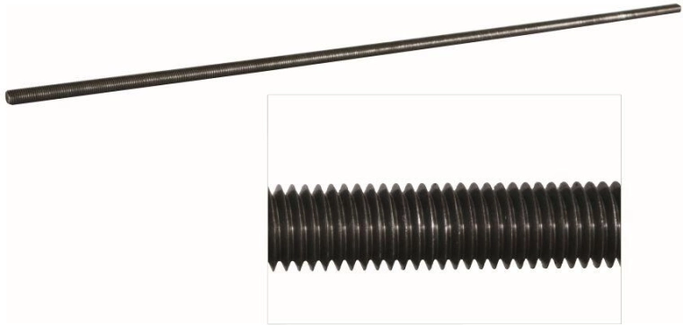 Draadstang M4 DIN 975, sterkteklasse 4.8, 1 m