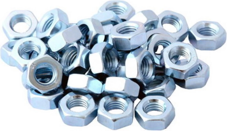 Écrou hexagonal M18 zingué DIN 934 (100 pcs)