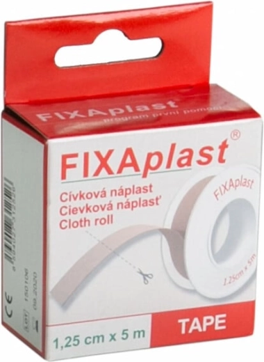 Fixaplast sparadrap textile en rouleau 1,25 cm x 5 m