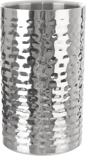 Edelstahl-Weinkühler mit gehämmerter Oberfläche, 12 cm