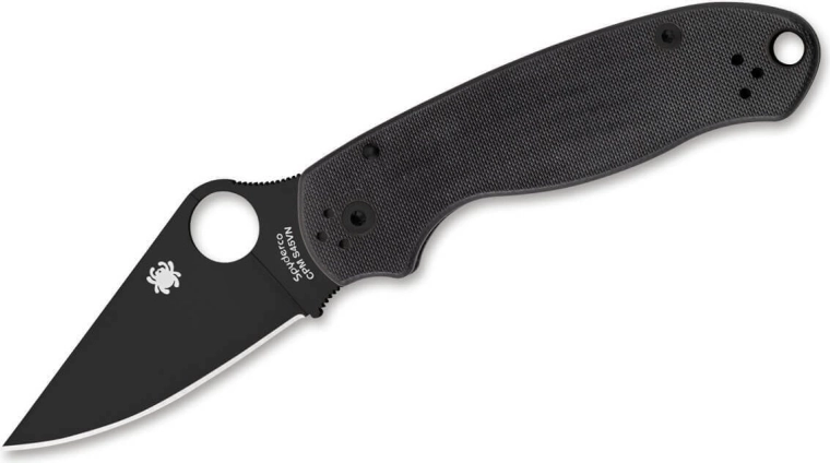 Spyderco Para 3 Black G10 pocket knife 7.5 cm – all-black