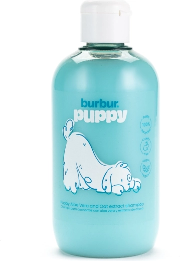 Burbur Welpenshampoo mit Aloe Vera und Haferflocken 400 ml