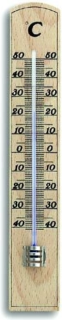 Thermomètre d’intérieur en bois de hêtre TFA