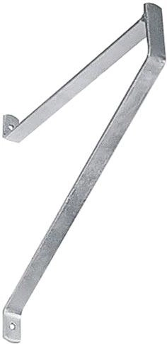 Support universel en acier 250 mm, zinc blanc