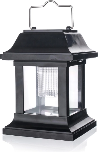 Lampe solaire 1 LED noire