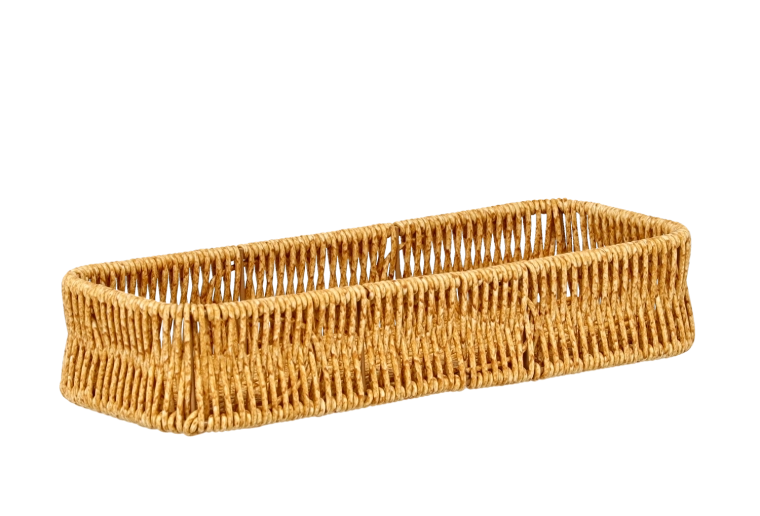 Rechthoekige rustieke broodmand 28,5 × 11 × 5,5 cm