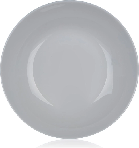 Deep plate DIWALI 20 cm glass grey