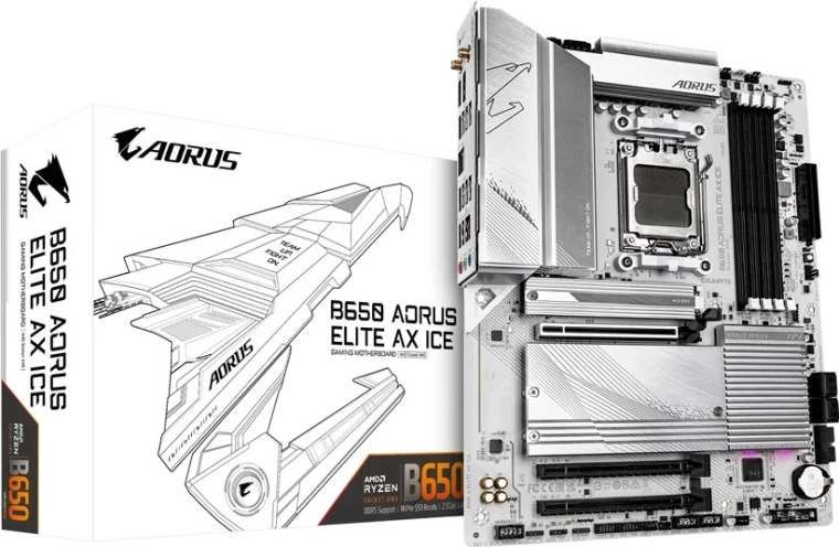 Gigabyte B650 AORUS ELITE AX ICE Motherboard (AM5, ATX)