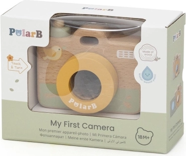 Wooden kids’ camera with kaleidoscope