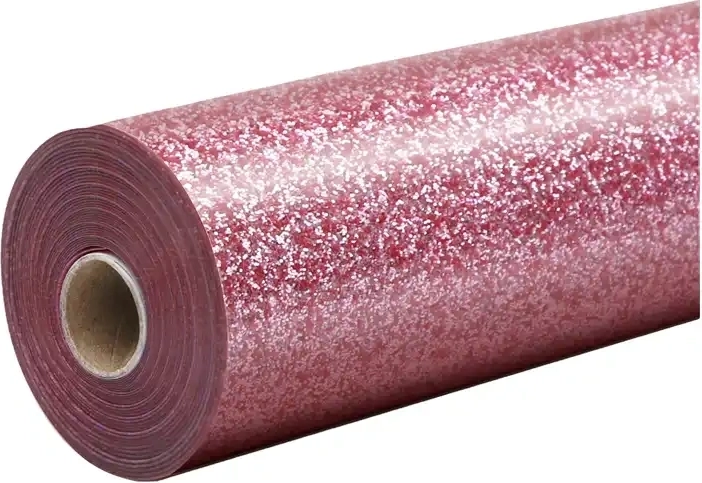 HTVRONT glinsterende warmteoverdrachtsfolie 30,5 × 90 cm roze