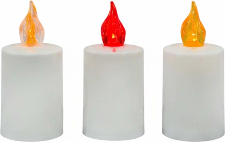 Graveyard LED candle with warm white light - 1 piece