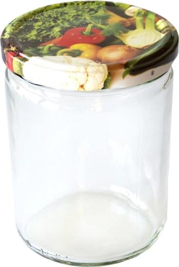 Bocaux de conservation 440 ml TWIST 82 avec couvercles, motifs assortis (8 pcs)