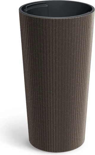 Pot Lamia Slim Eco Wood 25 cm café