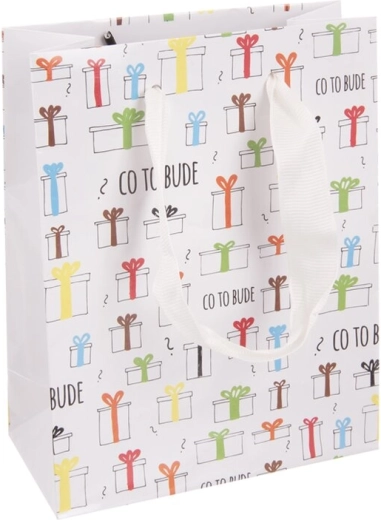 Gift paper bag “What will it be” 14 × 7 × 18 cm