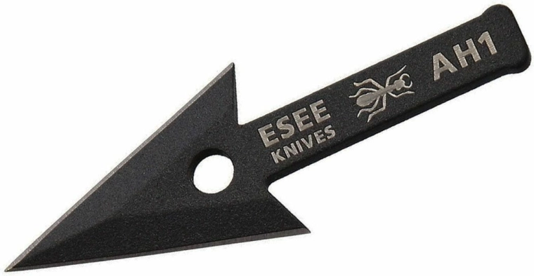 ESEE Arrowhead – carbon steel arrowhead 6 cm, black