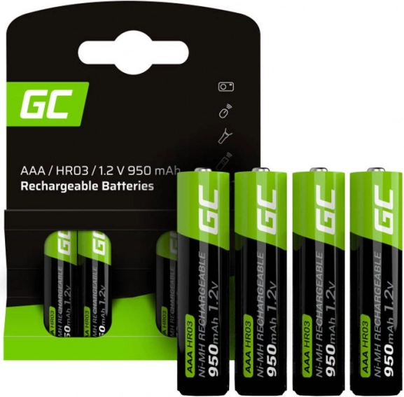 Piles rechargeables AAA GREEN CELL 950 mAh (4 pcs)