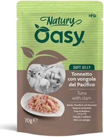 Oasy Nature Soft Jelly – thon avec moules en gelée 70 g