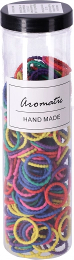 Set d’élastiques pour cheveux 300 pcs - type pastel IV, assortiment de couleurs