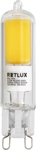 Ampoule LED RETLUX G9 2,2 W blanc chaud