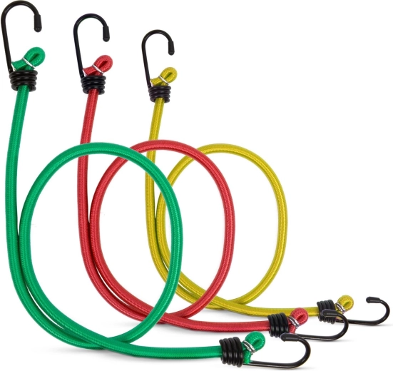 Set van elastische spanbanden van 45, 60 en 80 cm, 6 stuks
