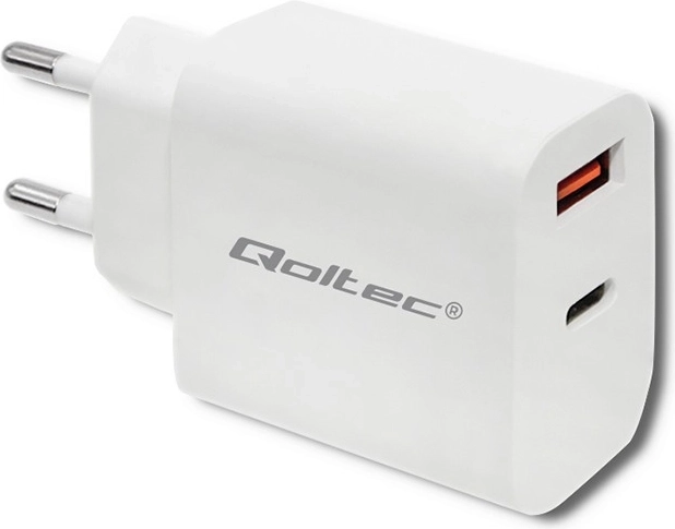 Wall Charger 18W USB-C PD and QC 3.0 White
