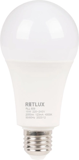Ampoule LED Retlux A70 E27 15 W blanc froid