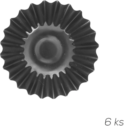 Metal tartlet molds 5.5 cm (6 pcs)