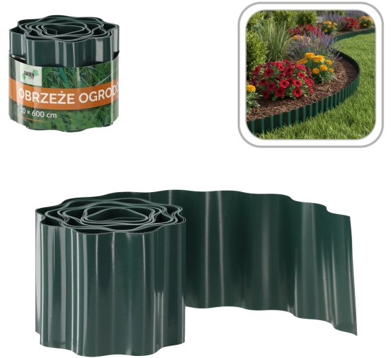 Garden Edging 10 × 600 cm Green