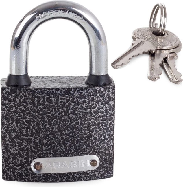 Cadenas 50 mm à anse trempée avec 3 clés