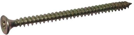 Universele schroef met verzonken kop, volledig draad 5,0 × 25 mm, verzinkt, 1000 stuks
