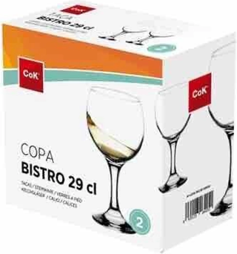 Set wijnglazen Bistro 290 ml, 2 stuks, glas