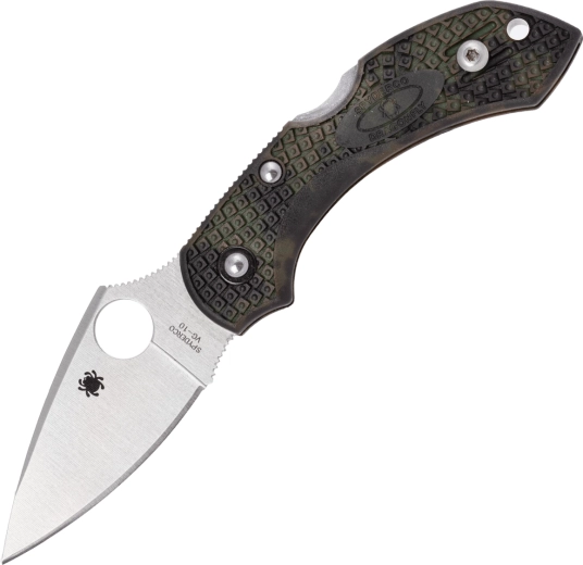 Couteau de poche Spyderco Dragonfly 2 Lightweight Green Zome, 5,8 cm