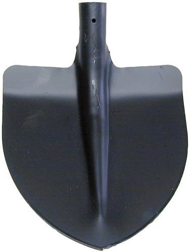 Hartvormige schop 2 mm zonder steel, zwart
