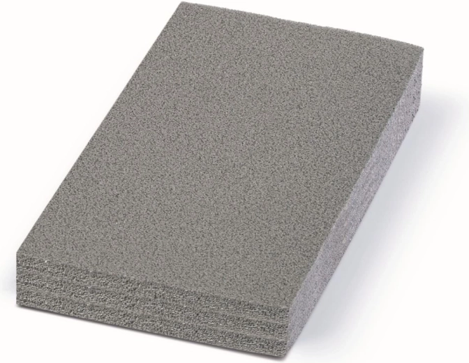 Insert en mousse pour mallette 28,5 × 15,5 × 3 cm – gris, mousse de protection façonnable