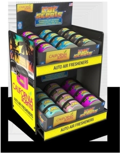 California Scents displaystandaard voor autogeur – dubbele toonbankdispenser (24 stuks)