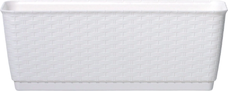 Jardinière avec soucoupe RATOLLA P 59 cm blanche