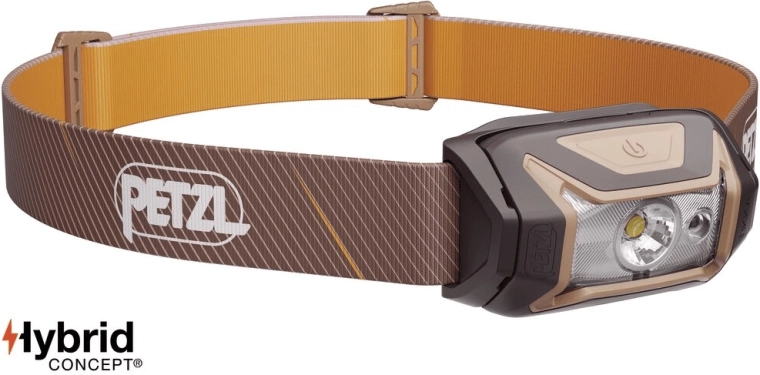 Hoofdlamp PETZL TIKKA bruin 350 lm