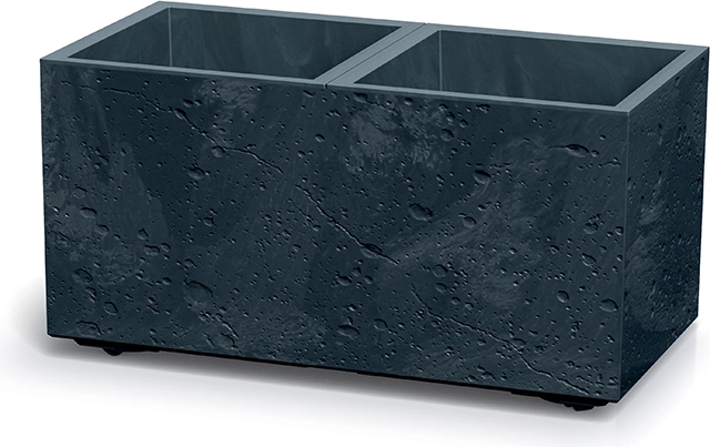 Jardinière rectangulaire Sierra Case effet béton 57,7 cm – anthracite