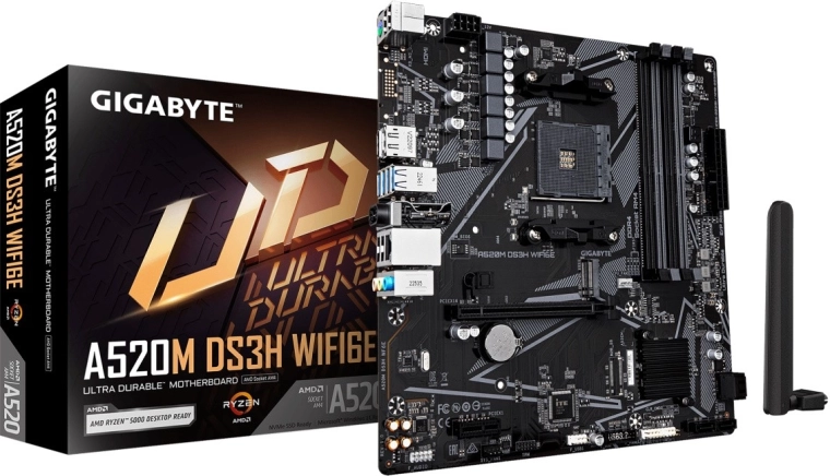 Gigabyte A520M DS3H WF6E-moederbord