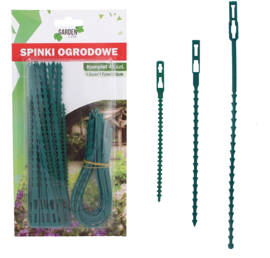 Lot de clips de jardin pour plantes 13/17/23 cm – 45 pièces