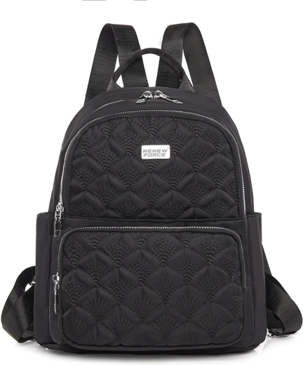 Damen-Stepprucksack in Schwarz