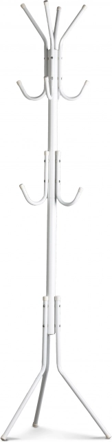 Freistehender Metall-Kleiderständer, 11 Haken, weiß – ModernHome