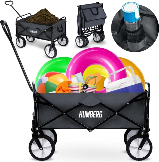 Folding transport cart 80 l HUMBERG