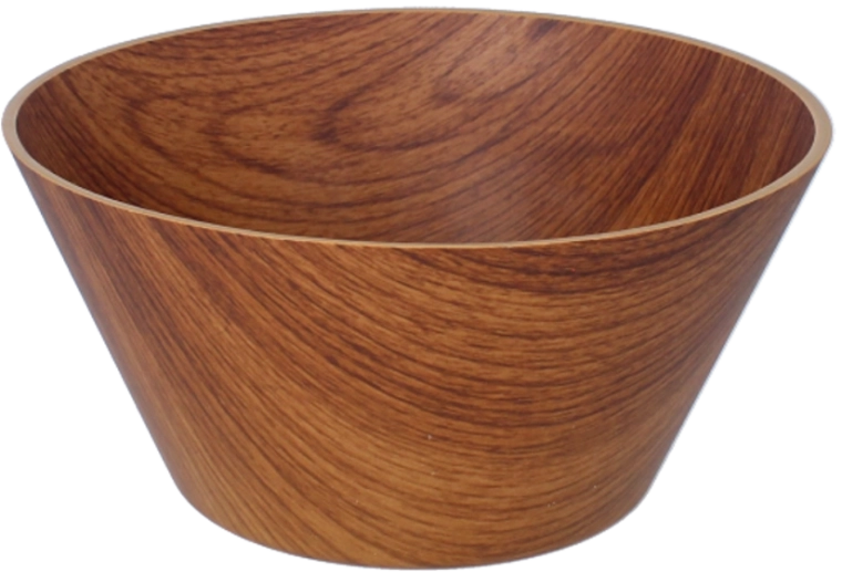 Plastic slakom 20 cm, bruin (walnoot)