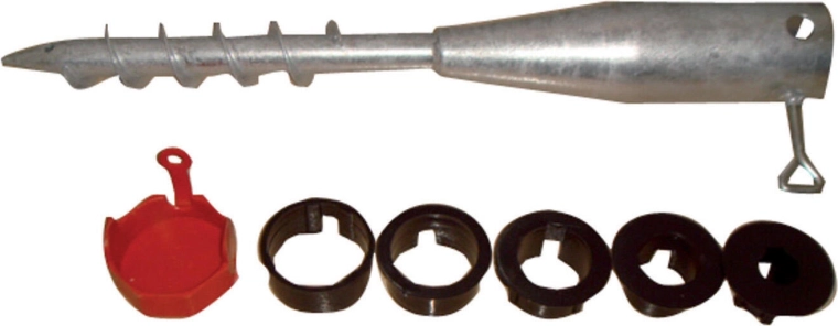 Ground screw 520 × 68 mm galvanized