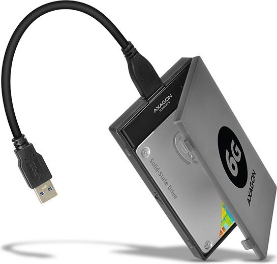Adapter AXAGON SlimPort 6 USB 3.0 to SATA 6G for Quick Connection of 2.5" SSD/HDD