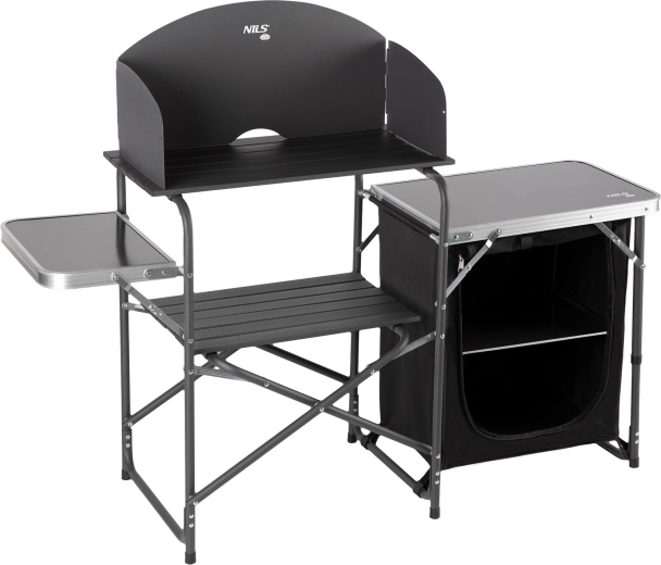 Armoire de cuisine de camping avec pare-vent NILS Camp