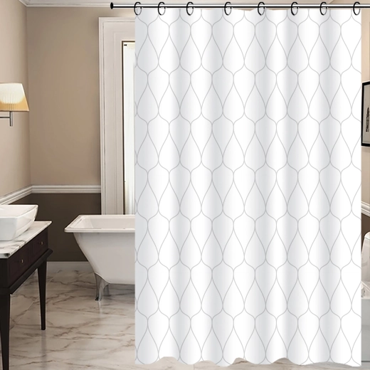 Rideau de douche TORO Easy 178 × 199 cm gouttes PEVA