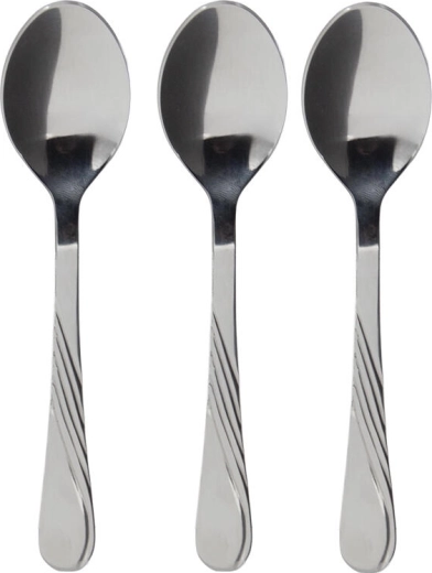 Moka lepeltjes van roestvrij staal CELESTRA, set van 3 stuks